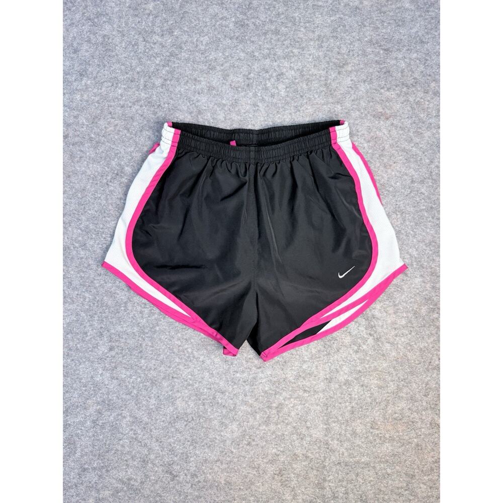 Nike Dri-Fit Running Shorts Women's S Black Pink White Athletic Gym Workout